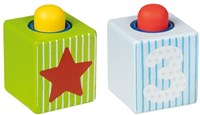 Goki voiture en bois pour enfants - véhicule coloré et ludique-3