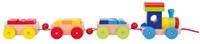 Goki train en bois jouet avec blocs - train en bois coloré-3