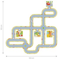 Goki Puzzle de Sol Routes avec 2 Véhicules - Jouet en Carton-3
