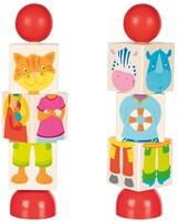 Goki puzzle en bois animaux - jouet éducatif pour enfants-3