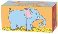 Goki puzzle cubes en bois animaux - jouet éducatif pour enfants-3
