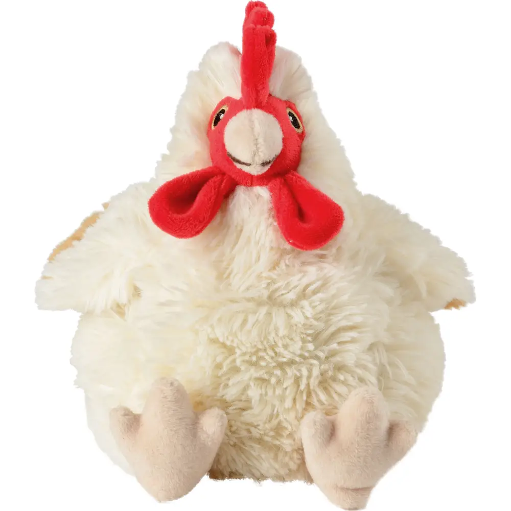 Warmies peluche chauffante poule - lavande - micro-ondes 25 cm