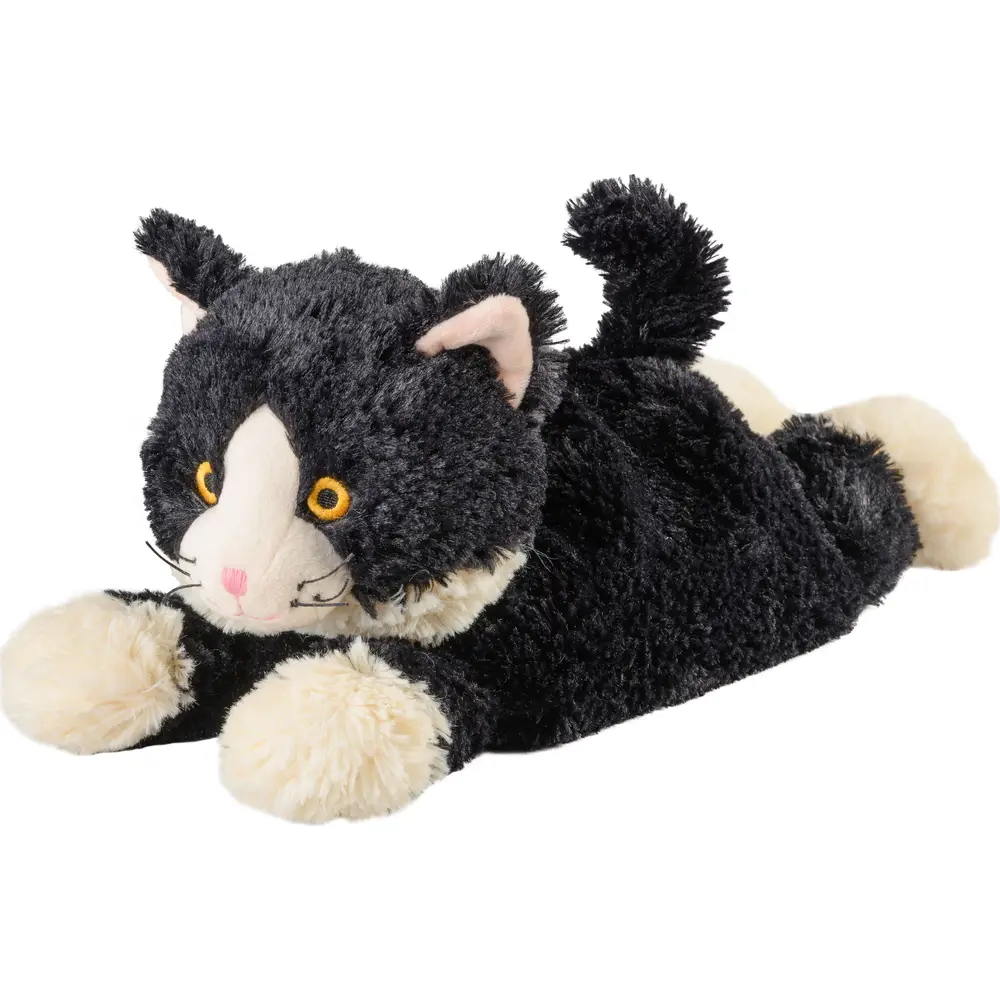 Warmies peluche chauffante chat allongé lavande micro-ondes