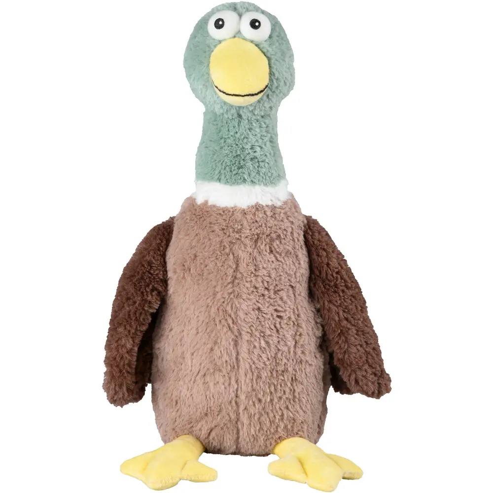 Warmies peluche chauffante canard parfum lavande micro-ondes marron