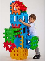 Marioinex jouet de construction Waffle Maxi 32 pièces - jeu de construction coloré-2