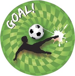 Haza assiettes de fête football carton 8 pièces - anniversaire football