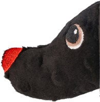 Mom's Care jouet de dentition bébé chien Jami noir-blanc avec couineur-2