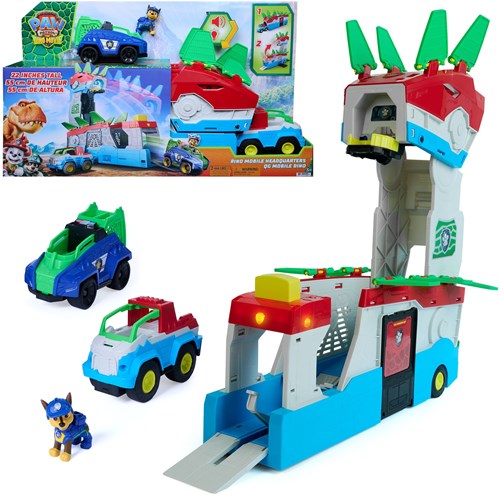 Paw Patrol jouet QG Dino Mobile 2-en-1 avec lumière et son