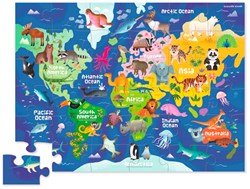 Crocodile Creek Ma première carte puzzle - Malette - Monde