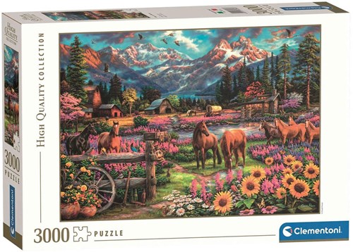 Clementoni puzzle 3000 pièces Free to Roam HQC animaux