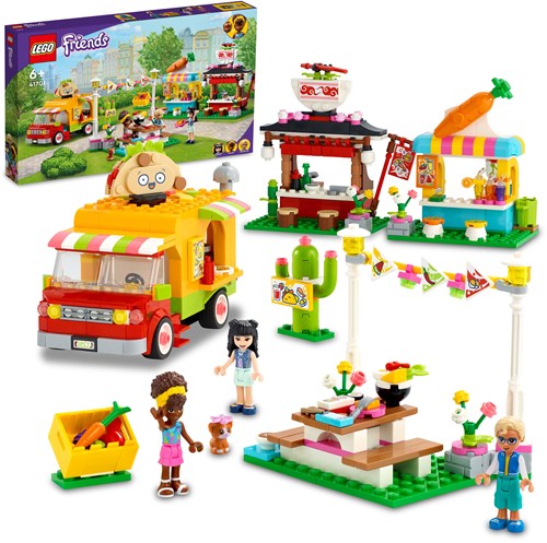 LEGO Friends marché de street food set de construction - 41701 jouet-2