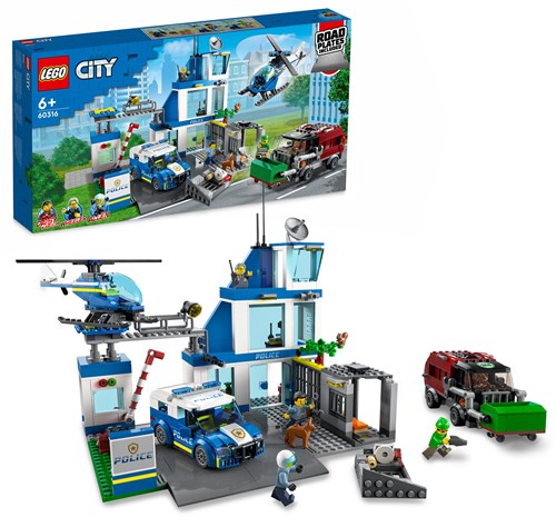 LEGO City Police - Commissariat de police 60316 avec véhicules-2