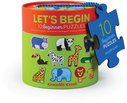 Crocodile Creek Puzzle Let's Begin - 10 puzzles de 2 pièces - Jungle