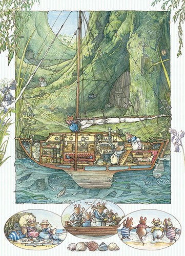 Cobble Hill puzzle 500 pièces - Brambly Hedge aventure en train puzzle-2