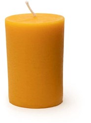 Bougies piliers en cire d’abeille Dipam durables lot de 4 longue durée