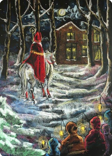 Kapitein Kalk lot de cartes - cartes tableau noir artistiques 5 pièces