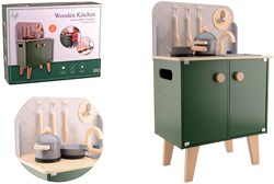 Joueco - Houten keuken met kunststof accessoires