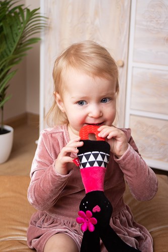 Mom's Care jouet bébé anneau de dentition et lapin sensoriel-2