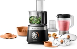 Philips robot multifonction Viva 850W noir inox cuisine machine polyvalente