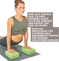 Schildkröt bloc de yoga vert - accessoire fitness pour yoga et pilates-3