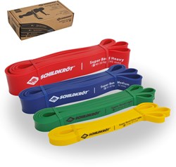 Schildkröt bandes de résistance fitness set de 4 super bandes élastiques
