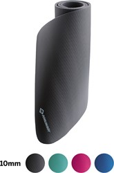 Schildkröt tapis de fitness 10mm antidérapant gris avec sangle et conseils