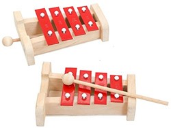 Kids at Work xylophone jouet instrument de musique set 3 enfants