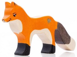 Lilu figurine renard bois FSC jouet peint à la main 7cm animaux forêt