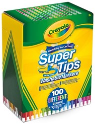 Crayola feutres Supertips lavables 100 pièces plaisir de colorier
