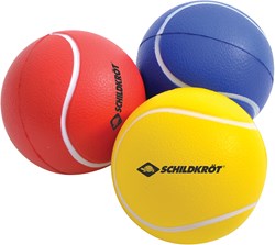 Schildkröt set de balles souples mousse PU plaisir de jouer 7cm look tennis
