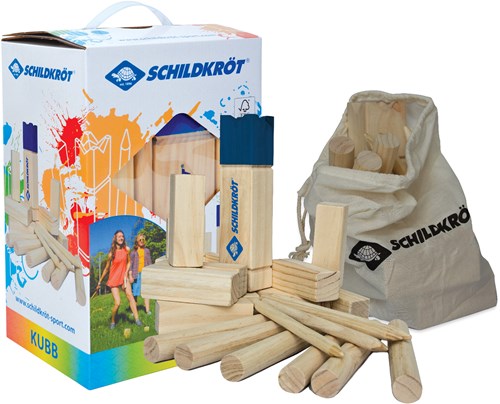 Schildkröt Kubb jeu d'extérieur en bois FSC jeu scandinave durable