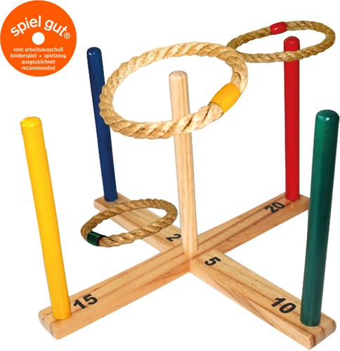 Schildkröt jeu de lancer d'anneaux en bois FSC certifié pour le jardin