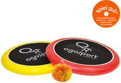 OGO Sport set jeu de lancer et d’attraper 29 cm rouge-jaune plage