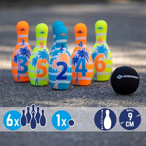 Schildkröt jeu de bowling jouet - Néoprène, coloré et résistant à l'eau-2