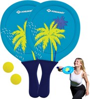 Schildkröt set de raquettes de plage néoprène - jouet beachball eau