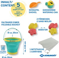 Schildkröt ensemble de jouets de sable Bucket Crew jouets de plage durables-2