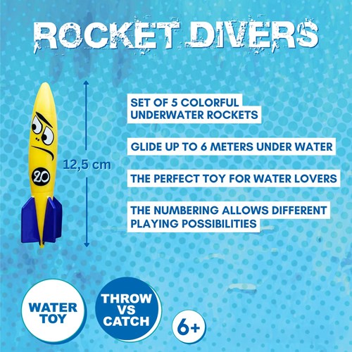 Schildkröt jouet de plongée Rocket Divers set pour piscine et bain-2