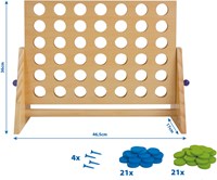 Schildkröt jeu en bois 4 à la suite XXL bois durable FSC-2