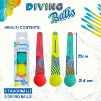 Balles de plongée en néoprène - jouet d'eau pour enfants - lot de 3-2