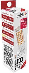 Avide ampoule LED G9 7W lumière blanc chaud 3000K 640 lumens économique