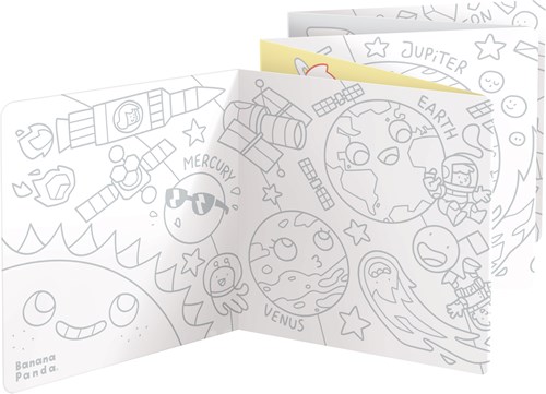 Banana Panda Looong Livre de Coloriage: J'adore dessiner l'espace 4+-3