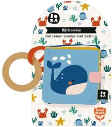 Bora Shop livre de dentition bébé mer - livre en tissu doux avec anneau de dentition