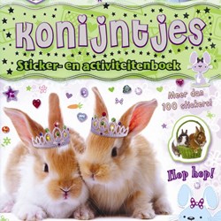 Livre d'autocollants et d'activités lapins pour enfants - amis des animaux