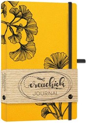MUS Creatief bullet journal jaune ocre - Carnet Creachick A5 couverture rigide