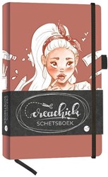 MUS Creatief carnet de croquis marron - CreaChick carnet à dessin papier créatif