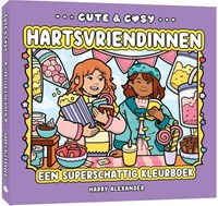 BBNC livre de coloriage pour enfants et adultes Cute & Cosy Hartsvriendinnen