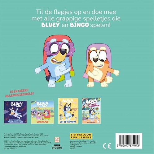 Big Balloon Bluey - Livre à rabats jeux et aventures 4+-2