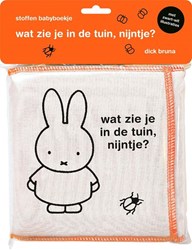 Mercis livre bébé en tissu Miffy jardin - livre bébé noir et blanc 0+