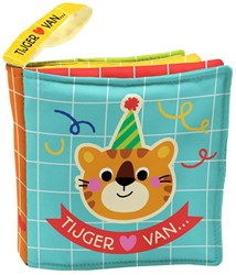 Image Books livre à bruit bébé Tigre adore la fête jouet bleu