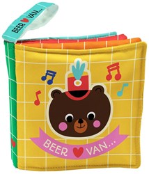 Image Books livre sensoriel bébé Ours aime la musique jouet jaune